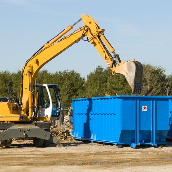 how many times can i have a residential dumpster rental emptied in Treloar